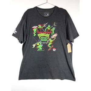 Pizza Hut TMNT Mutant Mayhem T-Shirt Mens 2XL Gray Graphic Movie Promo Tee